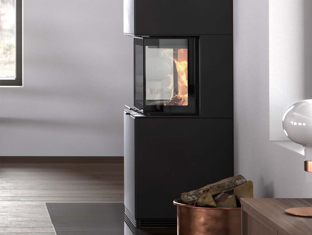 The Contura i61 can be installed freestanding in your interior or against a wall