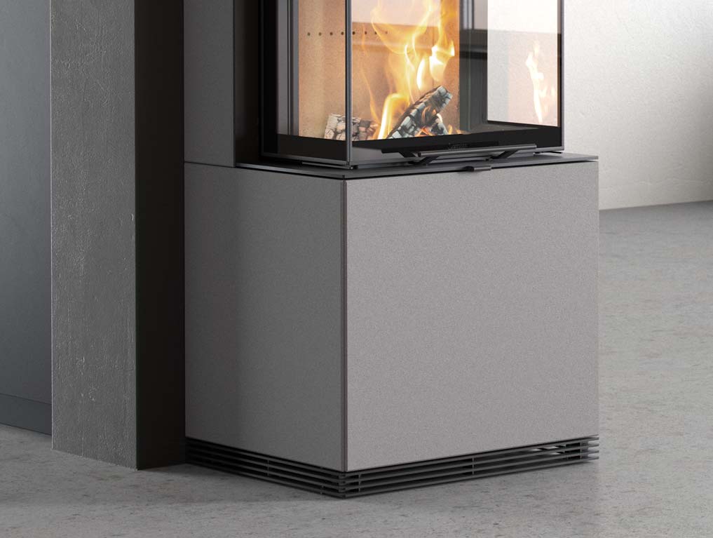 For the Contura i61, the firebox has been raised to a height of 57 centimetres