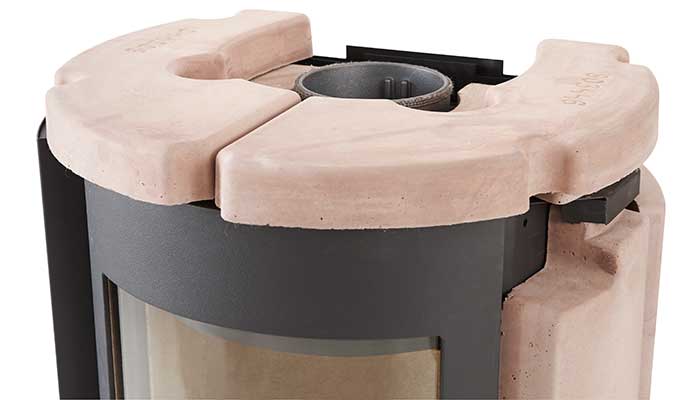 Powerstone es una piedra con excelentes propiedades de retención de calor.